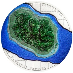 Cook Islands: 60 Years of Self-Government kolorowany 2 uncje Srebra 2025 Proof