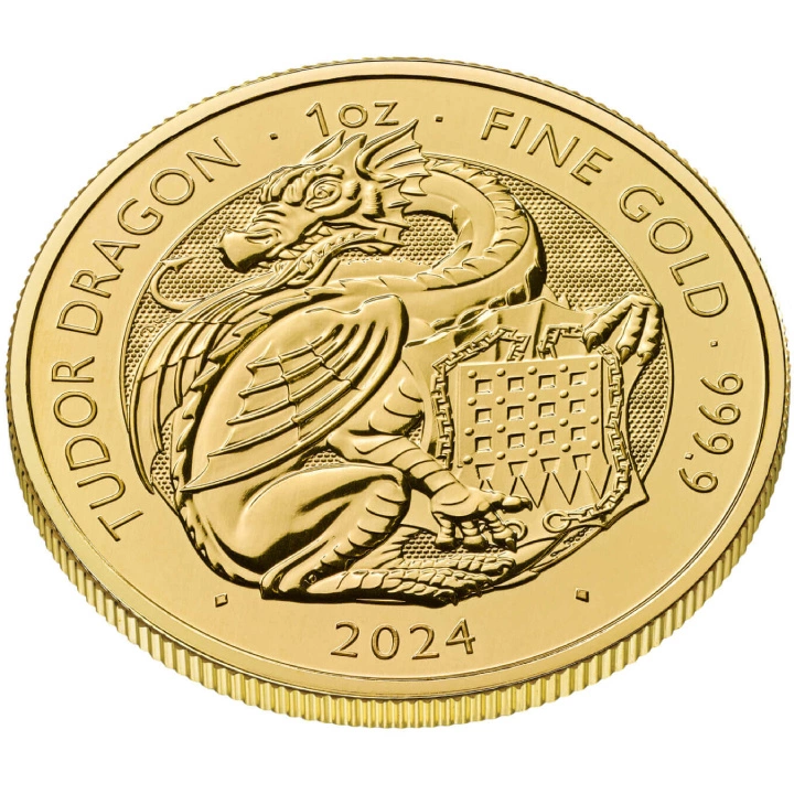The Royal Tudor Beasts: The Tudor Dragon 1 uncja Złota 2024