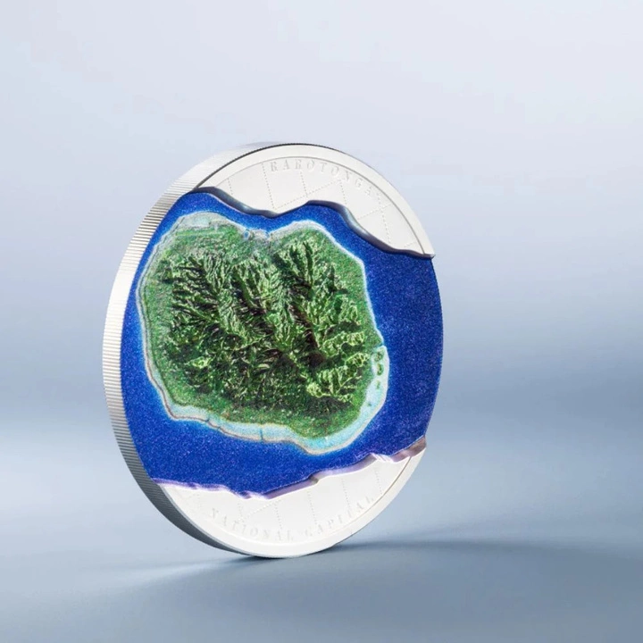 Cook Islands: 60 Years of Self-Government kolorowany 2 uncje Srebra 2025 Proof