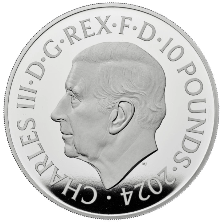 The Royal Tudor Beasts: The Seymour Unicorn 10 uncji Srebra 2024 Proof