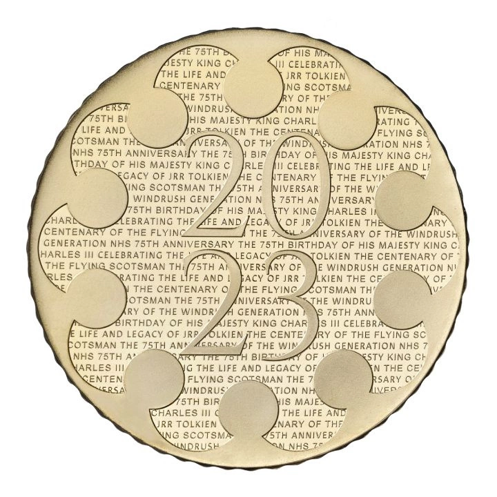 Zestaw 5 monet Wielka Brytania Miedzionikiel 2023 Premium Proof Commemorative Coin