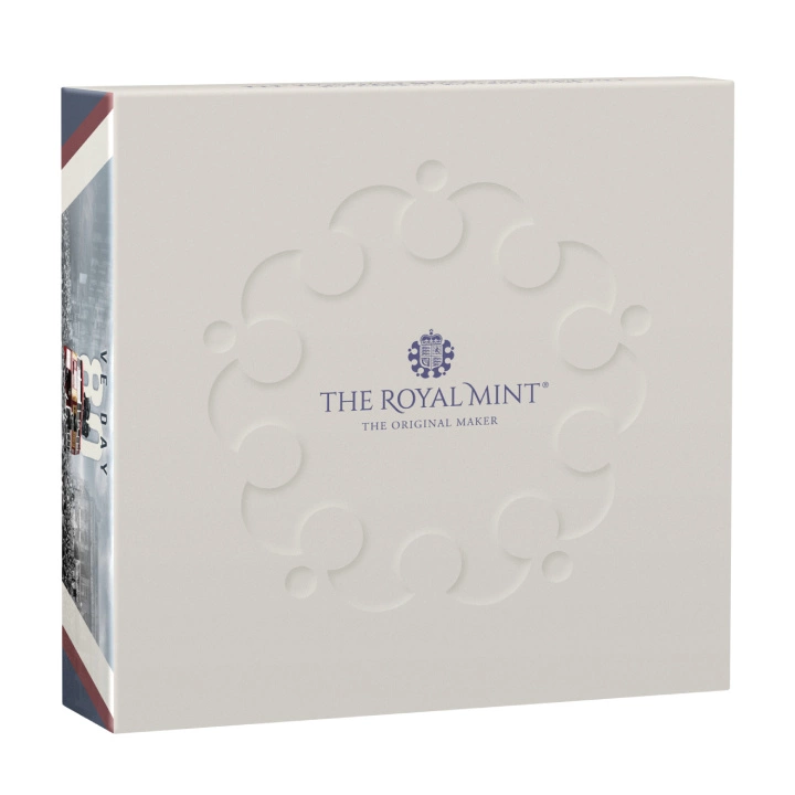 The 80th Anniversary of VE Day 50p Srebro 2025 Proof Piedfort