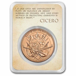 Founders of Liberty: Cicero - Keep & Bear Arms 1 uncja Miedzi Slab 