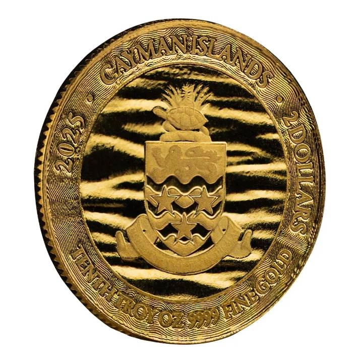 Cayman Islands: Loggerhead Turtle 1/10 uncji Złota 2025