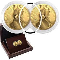 Big Five II: Zestaw Rhino 2 x 1/4 uncji Złota 2022 Proof