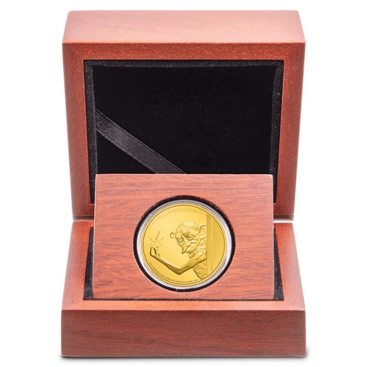 Niue: Harry Potter Classic - Dobby the House Elf 1/4 uncji Złota 2021 Proof