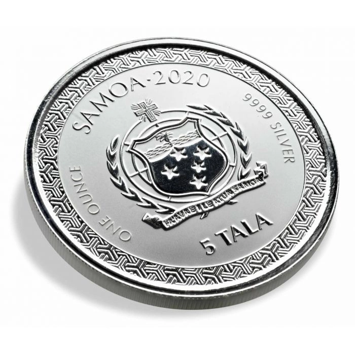 Samoa: Legends of Japan Series - Momotaro and the Demon Subdued in Ukiyoe Style 1 uncja Srebra 2020 Prooflike