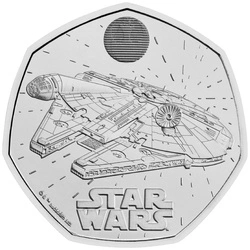 Star Wars: Millennium Falcon 50p Miedzionikiel 2024