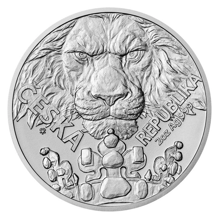 Zestaw 5 monet Niue: Czech Lion Srebro 2023