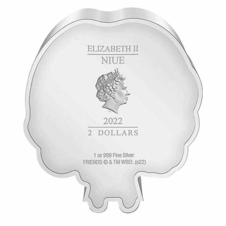 Niue: Friends - Rachel Chibi Coin kolorowany 1 uncja Srebra 2022 Proof