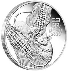 Lunar III: Rok Myszy 1 uncja Srebra 2020 Proof