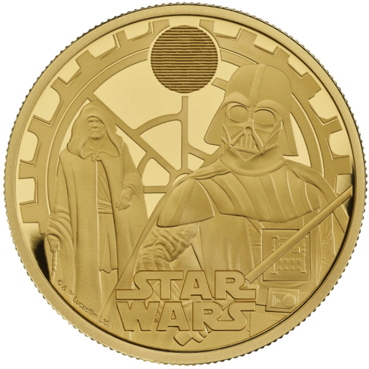 Star Wars: Darth Vader & Emperor Palpatine 1 uncja Złota 2023 Proof