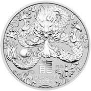 Perth Mint: Lunar III - Rok Smoka 1/2 uncji Srebra 2024