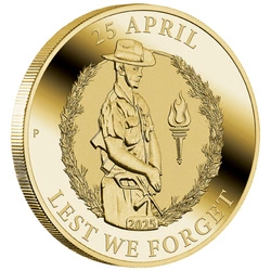 Anzac Day $1 Brąz Aluminiowy 2025 (moneta w karcie)