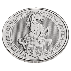 Bestie Królowej: Biały Koń Hanoweru 1 uncja Platyny 2021