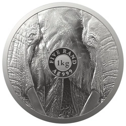 Big Five II: Elephant 1000 gramów Srebra 2021 Proof