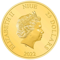 Niue: DC Comics - The Flash 1/4 uncji Złota 2022 Proof