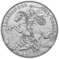Medal - Legendary Warriors: Alexander The Great 1 uncja Srebra