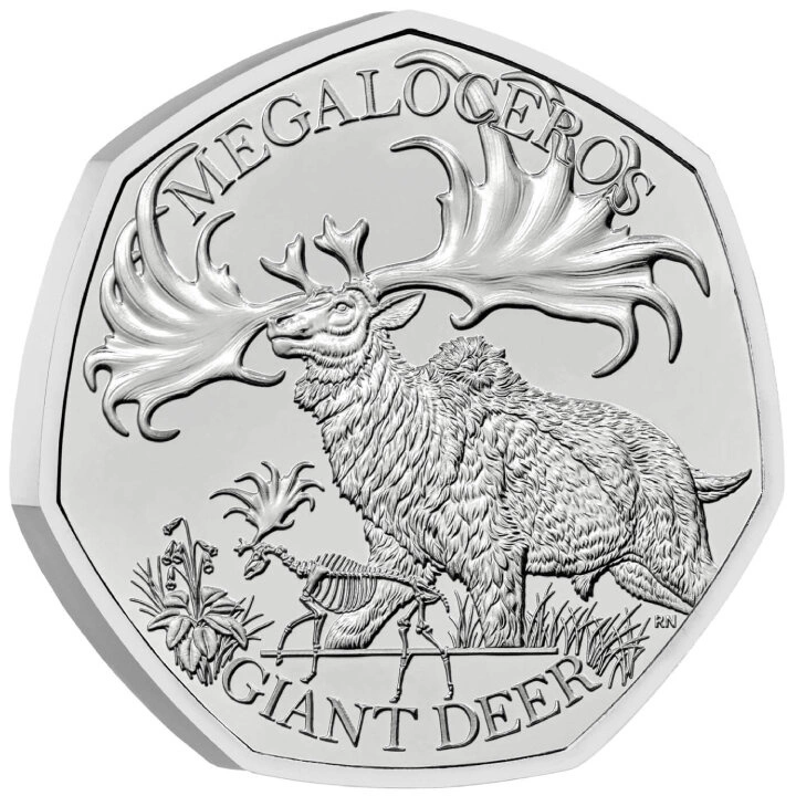 Ice Age Giants - Giant Deer 50p Miedzionikiel 2024