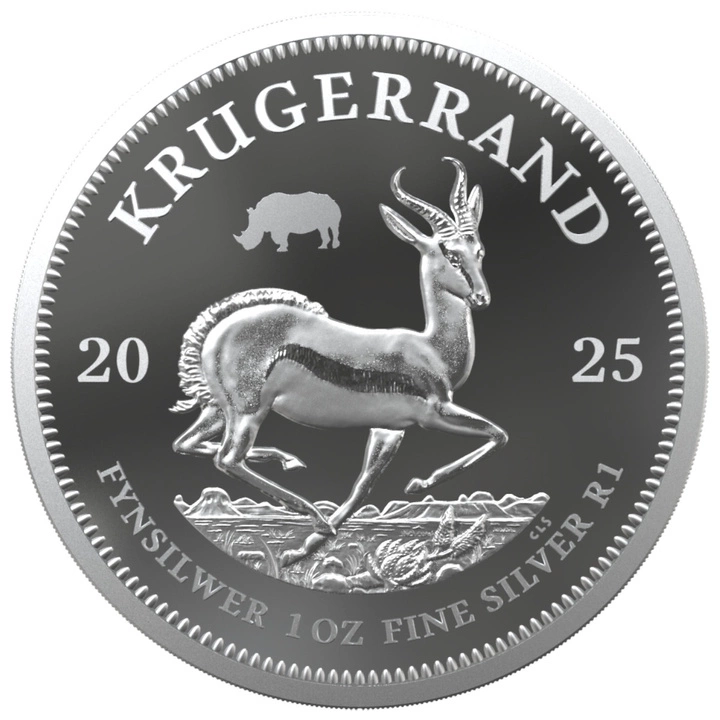 Zestaw Rhino/Krugerrand Rhino Privy Mark 2 uncje Srebra 2025 Proof