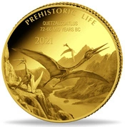 Congo: Prehistoric Life - Quetzalcoatlus 0.5 grama Złota 2021 Proof