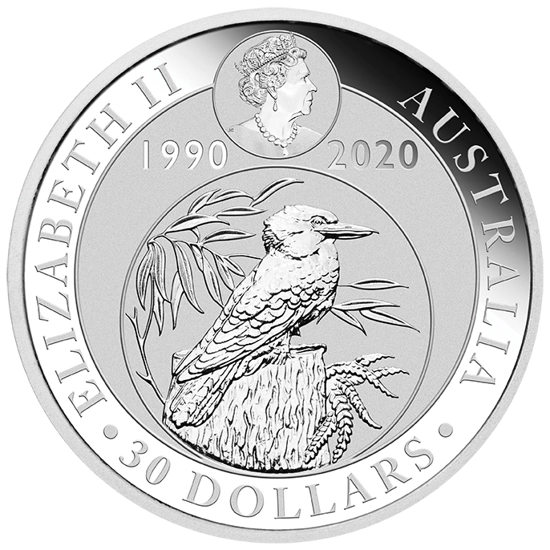 Kookaburra 1000 gramów Srebra 2020