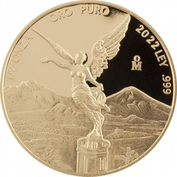 Mexican Libertad 1/2 uncji Złota 2022 Proof