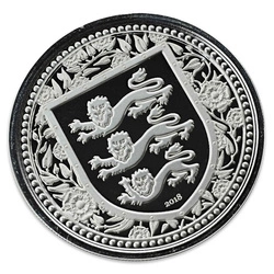 Gibraltar: Royal Arms of England 1 uncja Srebra 2018