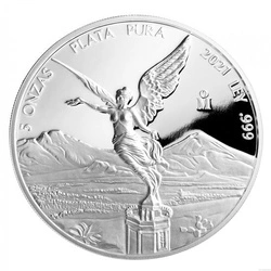 Mexican Libertad  5 uncji Srebra 2021 Proof