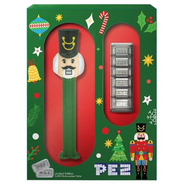 Sztabka Pamp: PEZ Holiday Nutcracker Gift Set 6 x 5 g Srebra 2025 Reverse Proof
