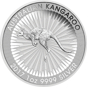 Australijski Kangur 1 uncja Srebra 2017