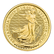 Britannia - Queen Elizabeth II 1/4 uncji Złota 2023
