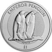 British Antarctic Territory - Penguin 1 uncja Srebra 2023