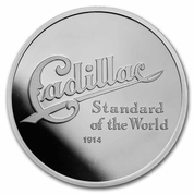 Cadillac "Standard Of The World" Logo (1914) 1 uncja Srebra 