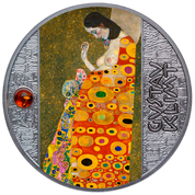 Cameroon: Gustav Klimt - Nadzieja II kolorowana Srebro 2022 Proof
