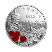 Canada: Remembrance Day kolorowany 1 uncja Srebra 2022 Proof