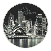 Cook Islands: Big City Lights – Sydney 1 uncja Srebra 2023 Proof High Relief