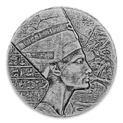 Czad: ERS Nefertiti 5 uncji Srebra 2017 Antiqued Coin