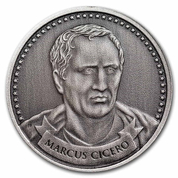 Founders of Liberty: Cicero - Keep & Bear Arms 1 uncja Srebra Antique Coin 