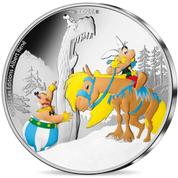 Francja: Asterix - Asterix and the Griffin kolorowany 10 Euro Srebro 2022 Proof 