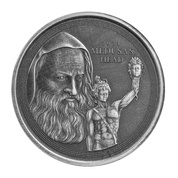 Gibraltar: Perseus With The Head Of Medusa 1 uncja Srebra 2021 Antique Coin