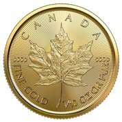 Kanadyjski Liść Klonowy 1/10 uncji Złota 2022
