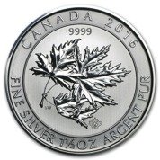 Kanadyjski Liść Klonowy 1,5 uncji Srebra 2016