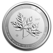 Kanadyjski Liść Klonowy 10 uncji Srebra 2017