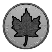 Kanadyjski Liść Klonowy - Super Incuse 1 uncja Srebra 2023 Black Rhodium Proof
