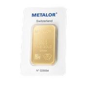 Metalor: Sztabka 100 gramów Złota LBMA