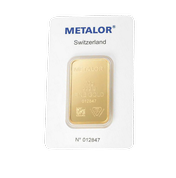 Metalor: Sztabka 20 gramów Złota LBMA