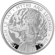 Myths & Legends: Morgan Le Fay 2 uncje Srebra 2023 Proof