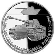 Niue: Armored Vehicles - PzKpfw V Panther $1 Srebro 2023 Proof
