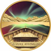 Niue: Aurora Australis kolorowany 1 uncja Złota 2022 Proof